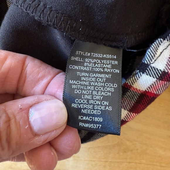 SANCTUARY VELOUR HOODIE SWEATSHIRT PLAID DETAILING PULLOVER PREPPY SCHOOL NWT M - Picture 10 of 11